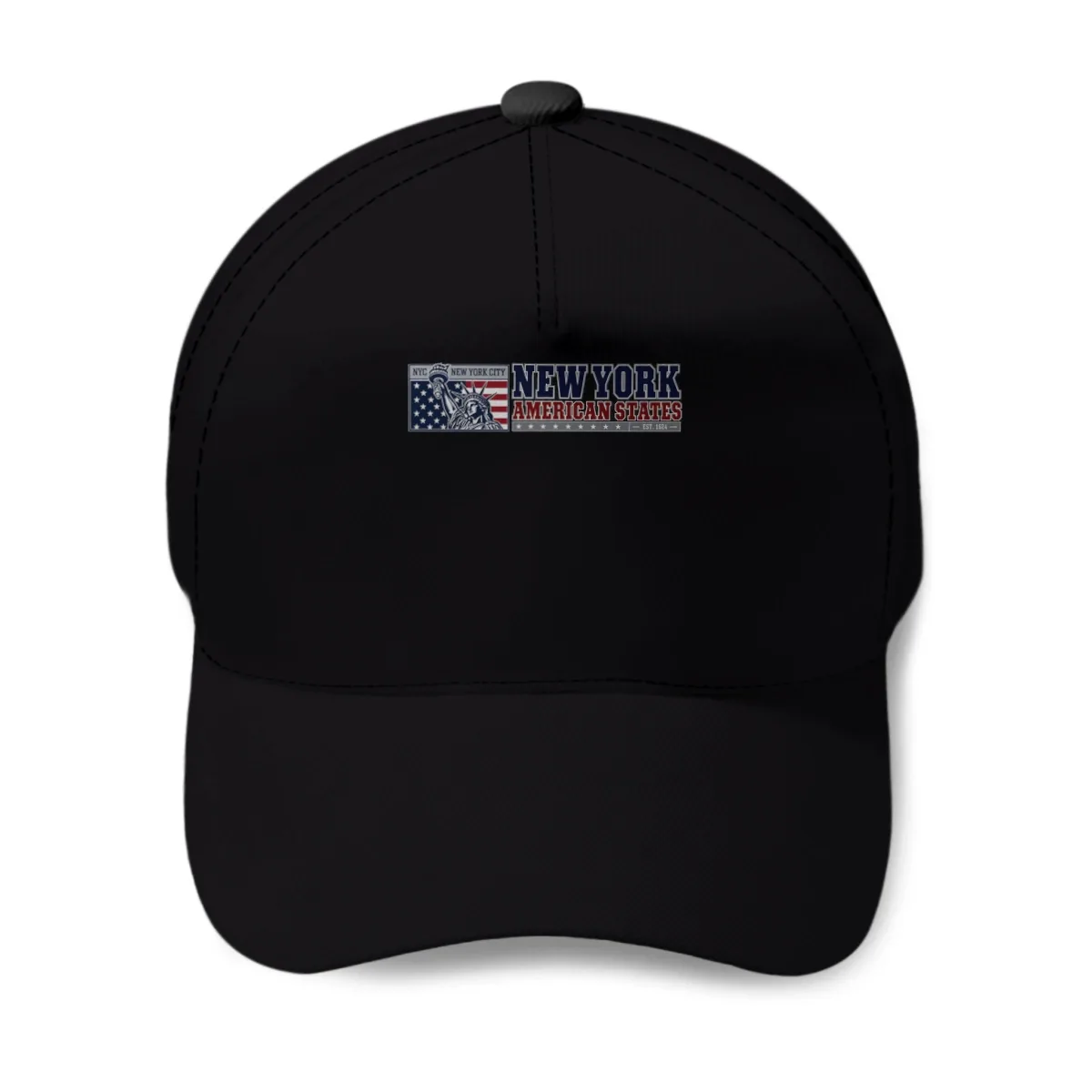 New York American Liberty Vintage Graphic – NYC Patriotic Statue of Liberty Design Baseball Cap