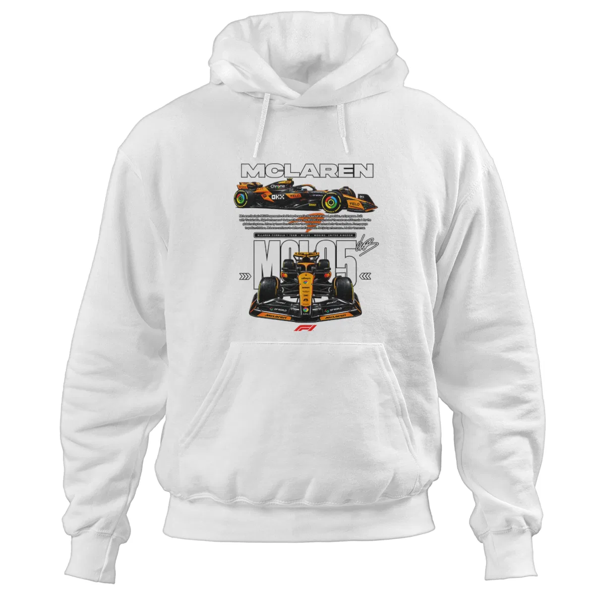 McLaren MCL05 Formula Racing Graphic – Papaya Motorsport Performance Hoodie